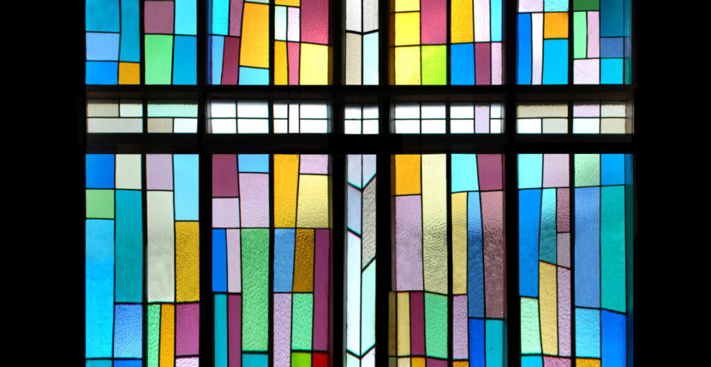 Window, 172 Hinemoa Street, Birkenhead Coloured glass window