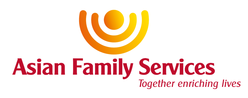 Asian Family Services logo. 'Together enriching lives.'